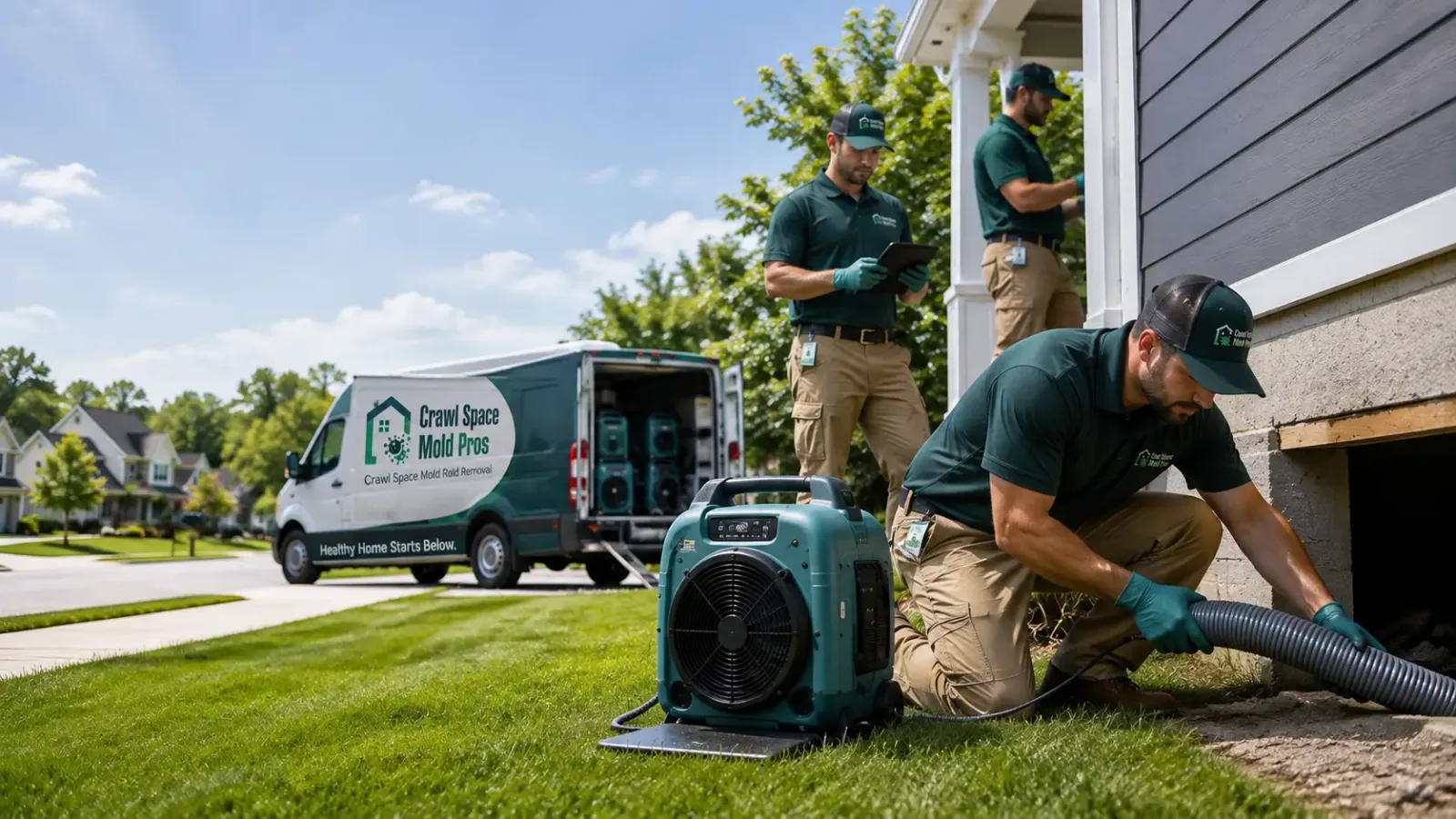 Crawl Space Mold Removal in Robins, IA